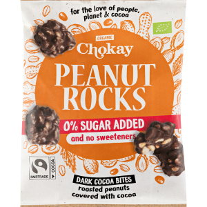 Bite mörka jordnötsstenar